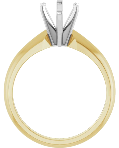 Sužadėtuvių Žiedas „Solitaire“ 14k yellow/white gold Marquise 12mm x 6mm (2)