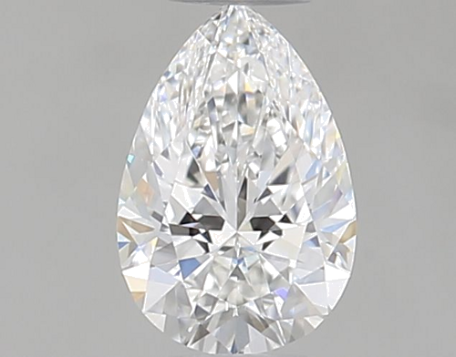 0.32 carat F-VVS1 Natūralus Pear Deimantas (1)