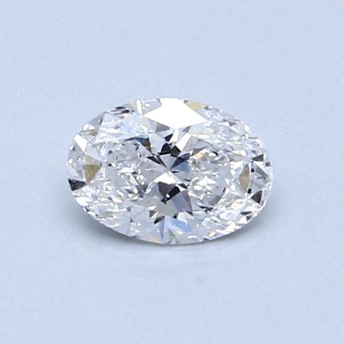 0.51 carat D-SI2 Natūralus Oval Deimantas (1)