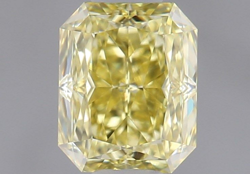 0.61 carat Fancy Intense Yellow-VVS1 Natūralus Radiant Deimantas (1)
