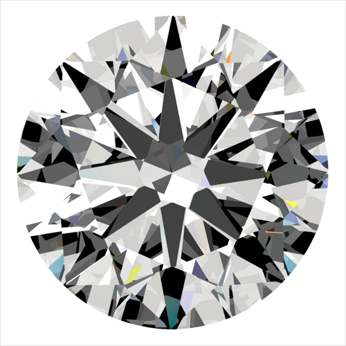 0.3 carat D-VVS1 Very Good cut Natūralus Round Deimantas (1)