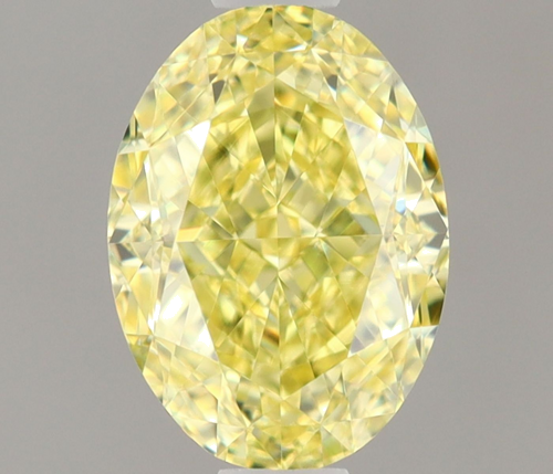 0.9 carat Fancy Yellow-VVS2 Natūralus Oval Deimantas (1)