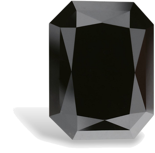 3.93 carat Fancy Black-VVS2 Natūralus Radiant Deimantas (1)