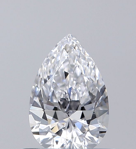 0.5 carat D-VVS2 Natūralus Pear Deimantas (1)