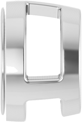 Pakabukas „Round Bezel-Set Slide“ 925 Sidabro Round 6mm (3)