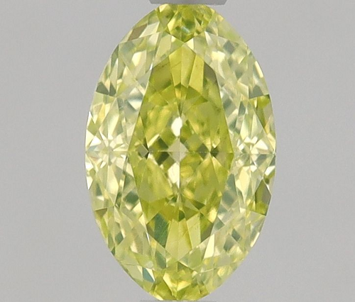 0.45 carat Fancy Intense Greenish Yellow-SI1 Natūralus Oval Deimantas (1)