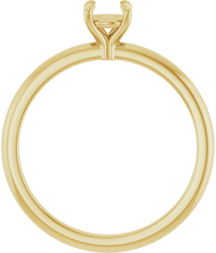 Sužadėtuvių Žiedas „Claw-Prong“ 14k yellow gold Round 4.8mm (2)