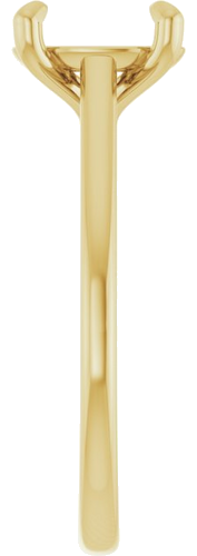 Sužadėtuvių Žiedas „Solitaire“ 750 Geltonojo Aukso Oval 9mm x 7mm (4)