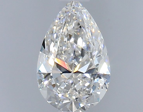 0.5 carat F-VVS2 Natūralus Pear Deimantas (1)