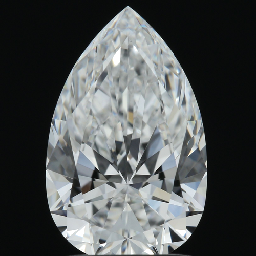 2.01 carat D-VVS1 Natūralus Pear Deimantas (1)