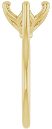 Sužadėtuvių Žiedas „Cathedral-Style Solitaire“ 14k yellow gold Round 9mm (4)