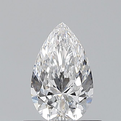0.52 carat D-VVS2 Natūralus Pear Deimantas (1)