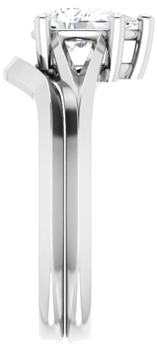 Sterling Silver 8x5 mm Pear Solitaire Engagement Ring Mounting (9)