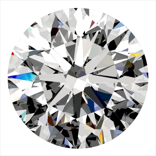 0.4 carat H-VS1 GD cut Natūralus Round Deimantas (1)