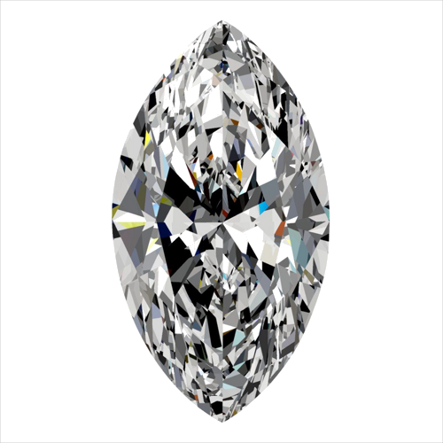 0.51 carat F-VVS2 Natūralus Marquise Deimantas (1)