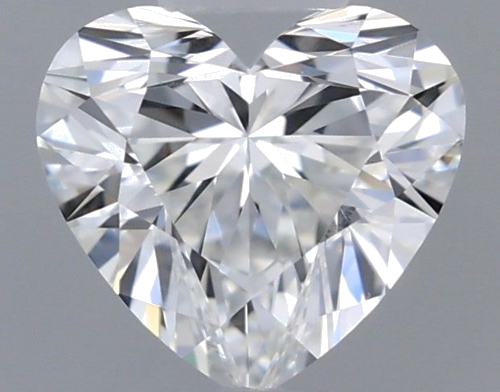 0.5 carat F-VVS2 Natūralus Heart Deimantas (1)