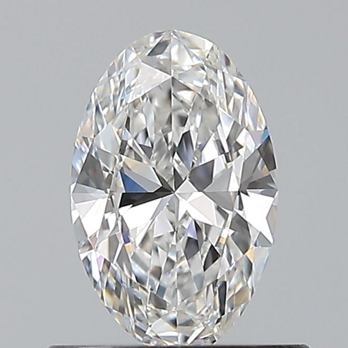 0.6 carat F-VVS2 Natūralus Oval Deimantas (1)
