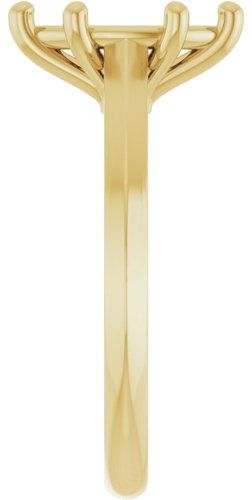 14K Yellow 10x5 mm Marquise Solitaire Engagement Ring Mounting (4)