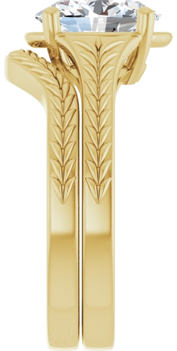 Sužadėtuvių Žiedas „Solitaire“ 14k yellow gold Oval 9mm x 7mm (9)