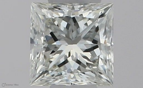 0.24 carat J-VVS2 Natūralus Princess Deimantas (1)