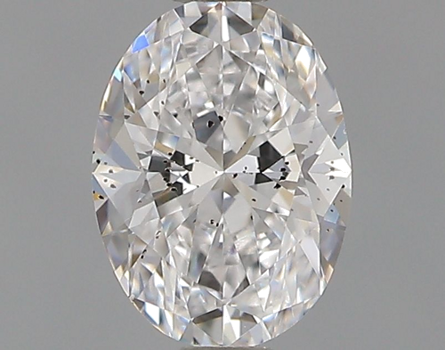 0.38 carat D-SI2 Natūralus Oval Deimantas (1)