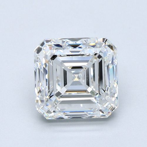4.01 carat E-VS1 Natūralus Asscher Deimantas (1)