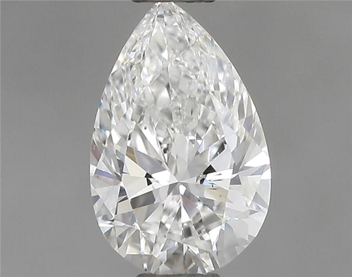 0.6 carat E-VS2 Natūralus Pear Deimantas (1)