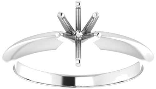 Sužadėtuvių Žiedas „Lightweight Solitaire“ 10k white gold & 14k white gold Pear 7mm x 4.5mm (3)