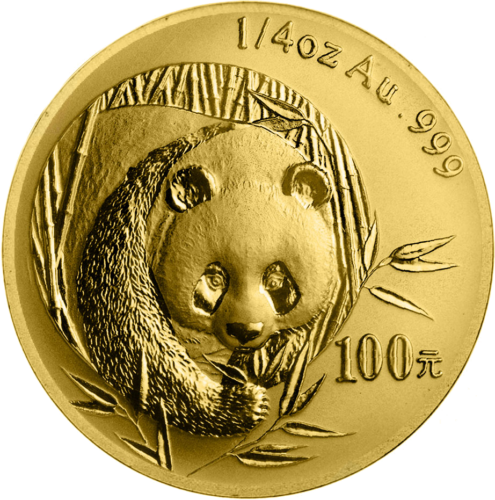 1/4 oz Панда 2003 Китай 100 юаней золотая монета (1)