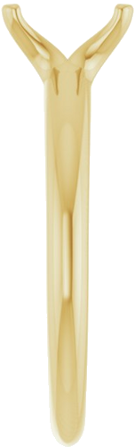 14K Yellow 7x5 mm Emerald Solitaire Engagement Ring Mounting (4)