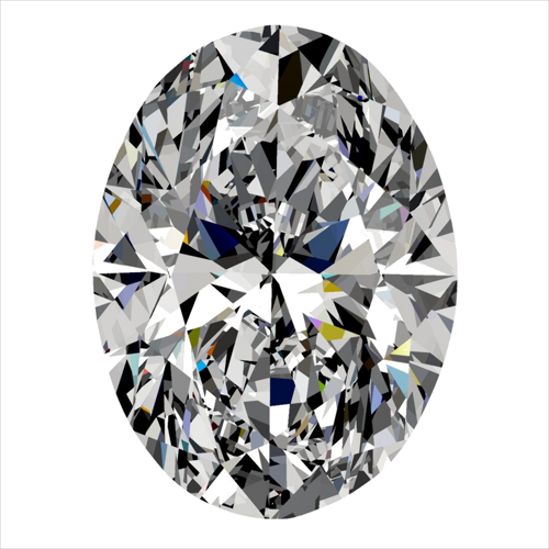 0.4 carat F-VVS1 Natūralus Oval Deimantas (1)