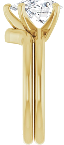 Sužadėtuvių Žiedas „Solitaire“ 18k yellow gold Pear 10mm x 7mm (9)