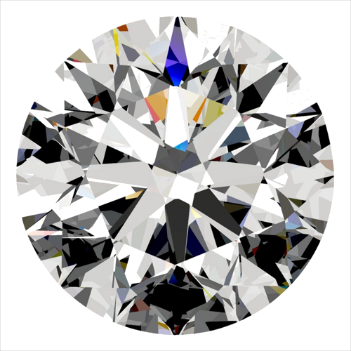 0.37 carat E-VS2 Excellent cut Natūralus Round Deimantas (1)