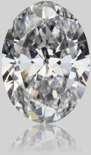 0.9 carat D-SI1 Natūralus Oval Deimantas (1)