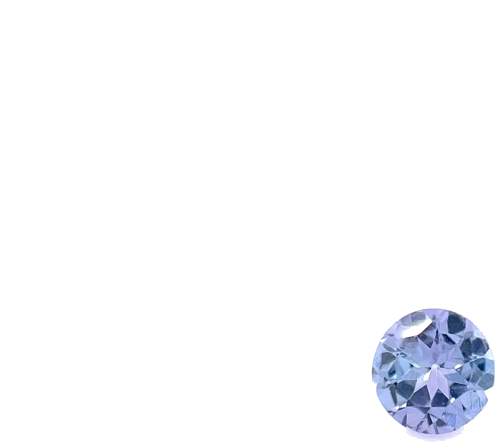 0.44 carat BLUE Round Tanzanite (1)