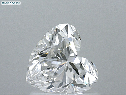 1.02 carat E-VVS1 Natūralus Heart Deimantas (1)