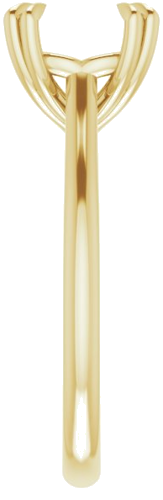 Sužadėtuvių Žiedas „Solitaire“ 585 Geltonojo Aukso Cushion 8mm (4)