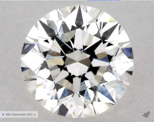 0.5 carat H-SI1 Excellent cut Natūralus Round Deimantas (1)