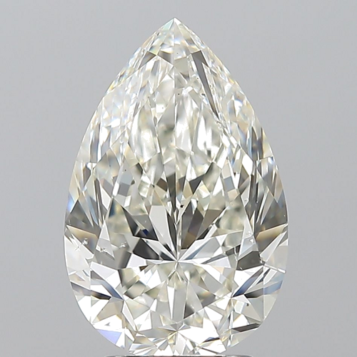 3.51 carat I-SI1 Natūralus Pear Deimantas (1)