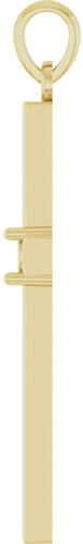 Pakabukas „Birthstone Cross“ 14k yellow gold Round 3mm (3)