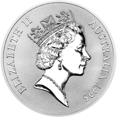 1 oz Sidabrinė Kengūra 1995 Australija sidabrinė moneta (2)