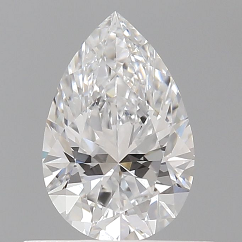 0.58 carat D-VVS2 Natūralus Pear Deimantas (1)