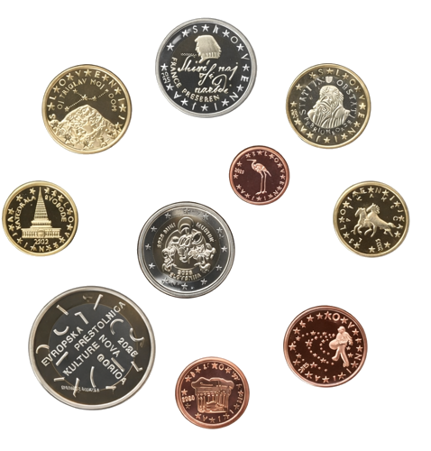 2025 Slovėnija Euro monetų rinkinys su proginėmis monetomis (2)