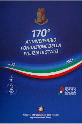 2022 Италия Государственная полиция монета 2 евро BU (3)