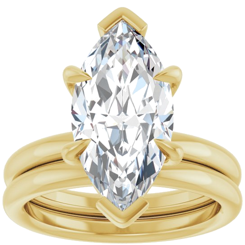 Sužadėtuvių Žiedas „Claw-Prong Solitaire“ 14k yellow gold Marquise 16mm x 8mm (8)
