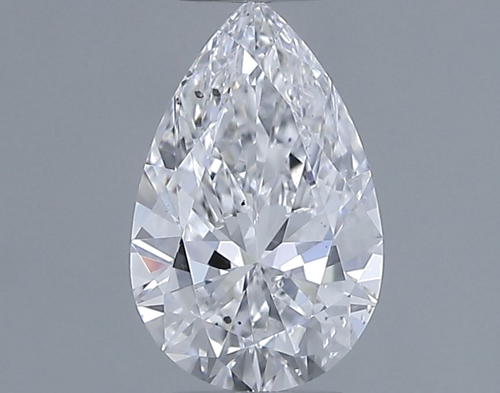 0.6 carat D-SI2 Natūralus Pear Deimantas (1)