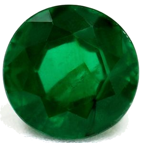 0.56 carat GREEN Round Smaragdas (1)