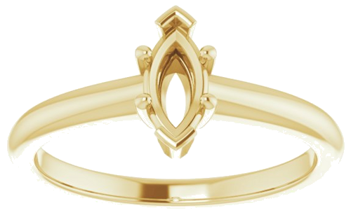 Sužadėtuvių Žiedas „V-End Prong“ 14k yellow gold Marquise 7mm x 3.5mm (3)