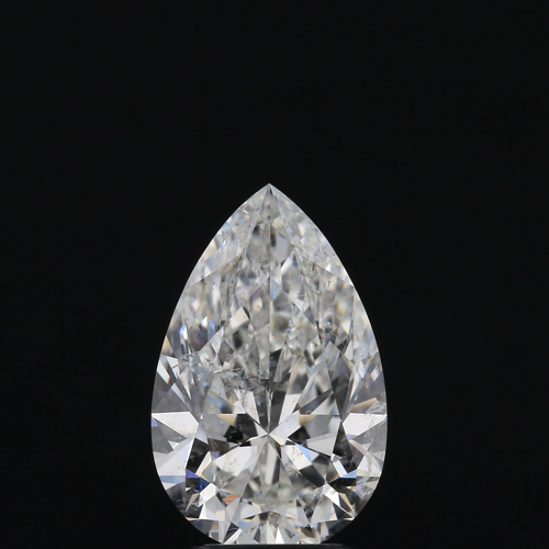 3.01 carat H-SI2 Natūralus Pear Deimantas (1)