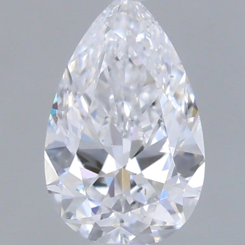 0.4 carat D-VS2 Natūralus Pear Deimantas (1)